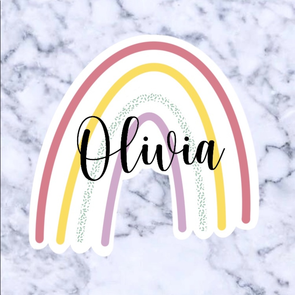 ✨PERSONALIZED RAINBOW STICKER✨